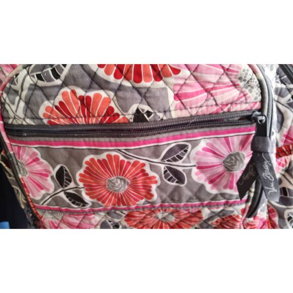 Vera Bradley Campus Backpack Cherry Blossom Floral Quilted Laptop Bag Boho Retro main image 6